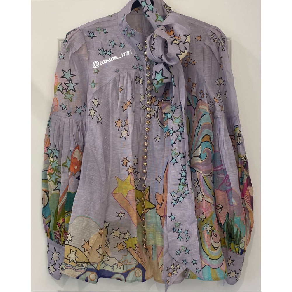 Zimmermann Concert Tie Neck Blouse - Picture 6 of 16
